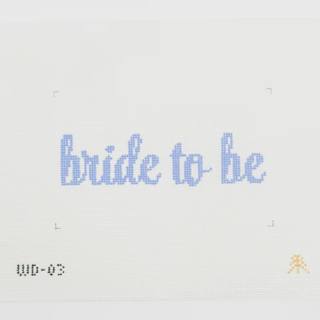 Bride to Be Acrylic Clutch Insert by Evergreen Needlepoint (thumbnail)