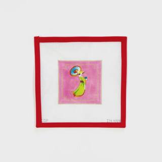 Geisha Coaster by Colors of Praise Art Studio (thumbnail)