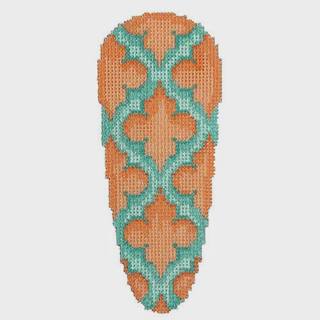 Quatrefoil Carrot - Aqua by Associated Talents (thumbnail)