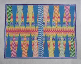 Anne Fisher Designs Bargello Backgammon Board Needlepoint Canvas by Anne Fisher Needlepoint (thumbnail)