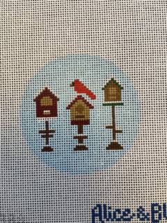Winter Feeders - Blue by Alice & Blue Needlepoint Designs (thumbnail)