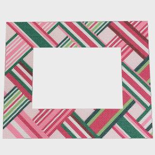 NTG TS174 - Pink Ribbon Frame by Two Sisters Needlepoint (thumbnail)