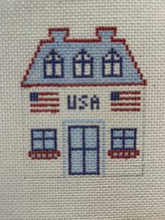 USA Village House by Magnolia Needlepoint (thumbnail)