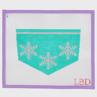 Elsa's Snowflakes - Stocking Cuff by Little Bird Designs (thumbnail)