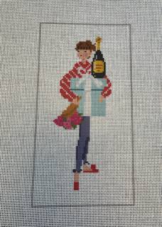 Valentine's Girl by Jennifer Vallez Needlepoint (thumbnail)