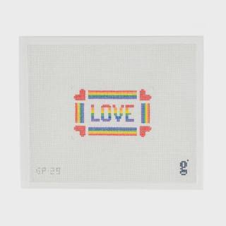 Rainbow Love Canvas by Goodpoint Needlepoint (thumbnail)
