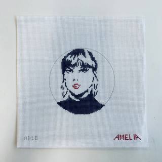 Taylor Round Canvas by The Gingham Stitchery (thumbnail)