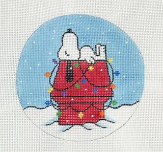 Snoopy on doghouse with lights by Heidi Stanley Designs (thumbnail)