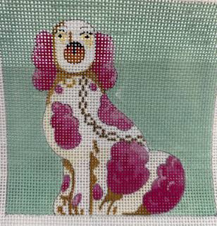 Pink Staffordshire Dog (left) by Colors of Praise Art Studio (thumbnail)