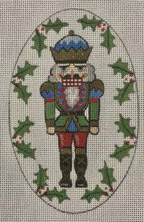 nutcracker ornament, green & blue by Once in a Blue Moon (via Fleur de Paris) (thumbnail)