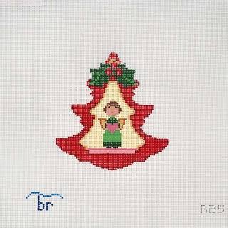 Red Tree - Girl with Heart by Blue Ridge Stitchery (thumbnail)