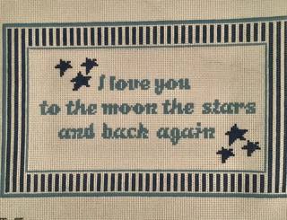 I Love you to the Moon......blue by Poppy J Stitches (thumbnail)