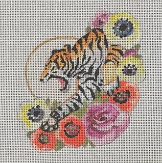JW502 Floral Tiger by Colors of Praise Art Studio (thumbnail)