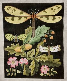 dragonflies & roses B by Melissa Shirley Designs (thumbnail)