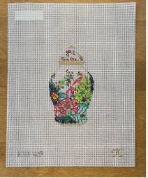Tobacco Leaf Ginger Jar by The Gingham Stitchery (thumbnail)