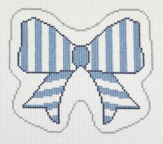 blue striped bow by KCN Designers (thumbnail)