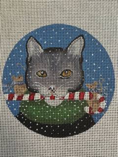 Cat w/Candy Cane by PLD Designs (thumbnail)