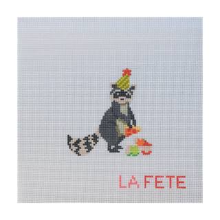 Party Animals - Birthday Bandit by La Fete Needlepoint (thumbnail)