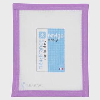 Paris Metro Pass by Stitch Style Needlepoint (thumbnail)