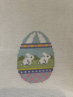 Bunny Duo, Small Egg by Liz Goodrick-Dillon (Tapestry Tent, via Susan Roberts) (thumbnail)