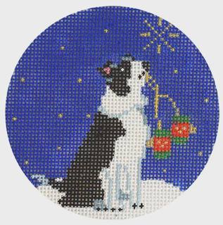 Midnight Border Collie Round by Kirk and Bradley (thumbnail)