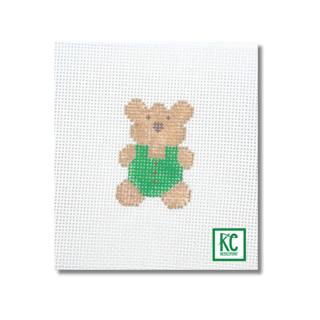 Green Teddy Mini Canvas by Danji Designs (thumbnail)