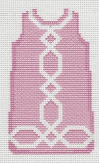 Pink Lattice Trim Shift by Two Sisters Needlepoint (thumbnail)