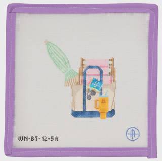 5 Sunny Days Beach Boat & Tote - Reading by Wheelhaus Needlepoint (thumbnail)