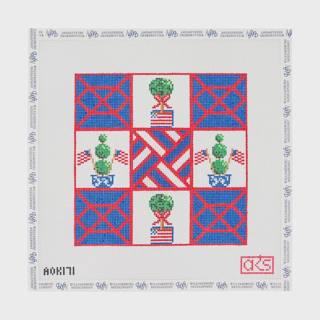 Patriotic Topiary Tic Tac Toe by Ann Kaye Studio (thumbnail)