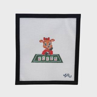 Mahjong Reindeer by Boxwood Needlepoint (thumbnail)