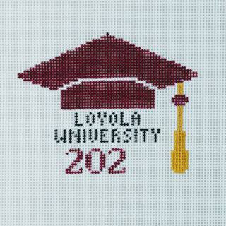 Loyola Graduation Cap by Lauren Bloch Designs (thumbnail)