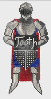 Sir Cuspid the Great Tooth Fairy Pillow by Anne Fisher Needlepoint (thumbnail)
