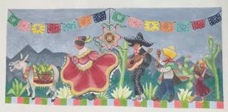Cinco de Mayo March by Susan Roberts Needlepoint (thumbnail)