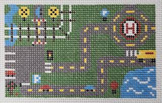 Mini car play mat OR-06 by Evergreen Needlepoint (thumbnail)