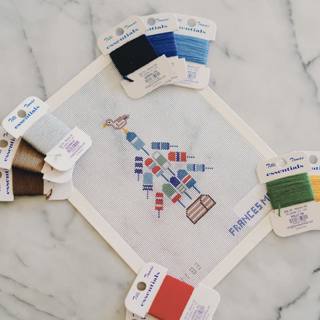 Buoyed by the Holidays by Frances Mary Needlepoint (thumbnail)