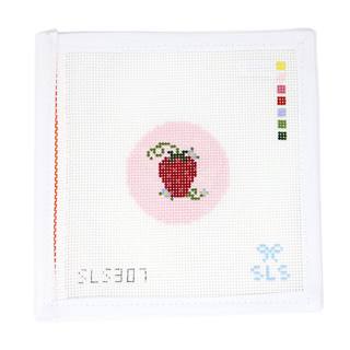 Strawberry on Pink by SLS Needlepoint (thumbnail)