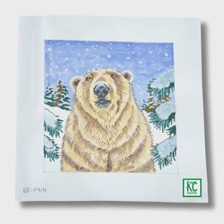 Polar Bear Needlepoint Canvas by Alice Peterson (thumbnail)