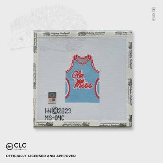 University of Mississippi Basketball Jersey by Hedgehog Needlepoint (thumbnail)