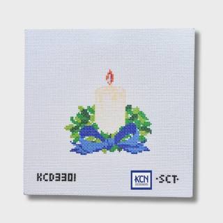 Blue Ribbon Bobeche Needlepoint Canvas by KCN Designers (thumbnail)