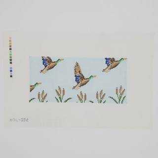 Mallards in Flight Canvas by Dogwood Needlepoint (thumbnail)
