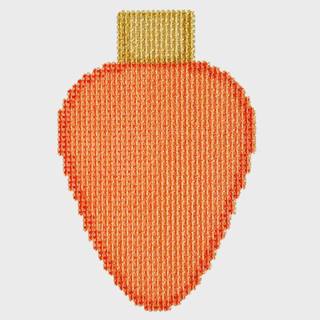 NTG TS497O - Orange Lightbulb by Two Sisters Needlepoint (thumbnail)