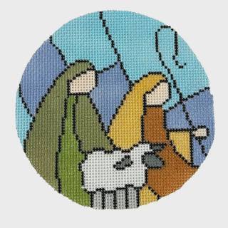 Shepherds Stained Glass Ornament by Jessica Tongel Designs (thumbnail)