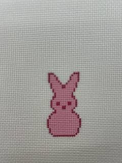 Mini Pink Peep by M F Needlepoint (thumbnail)