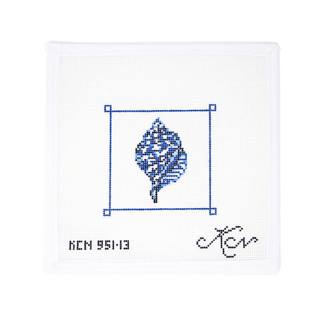 Marine Blue Tulip Shell by Kelly Clark Needlepoint (Colonial Needle) (thumbnail)