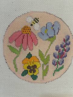 Flowers on Pink by Kristine Kingston (thumbnail)