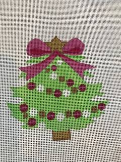 Tree with magenta bow w/ SG by Patricia Sone (thumbnail)