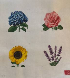Summer Flowers Coaster Set by Lucky Lotus (thumbnail)