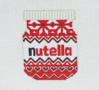 Nutella Holiday Jar by Evergreen Needlepoint (thumbnail)