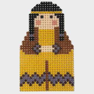 Native American Boy Angel Ornament by Stitch-Its (thumbnail)