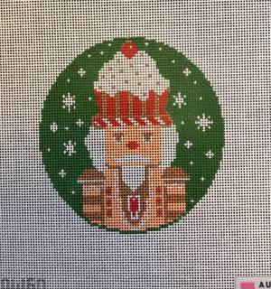 Gingerbread Nutcracker Round by August Design Works (thumbnail)